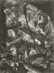 跳ね橋、Carceri dInvenzioneシリーズのプレートVII 作： Giovanni Battista Piranesi